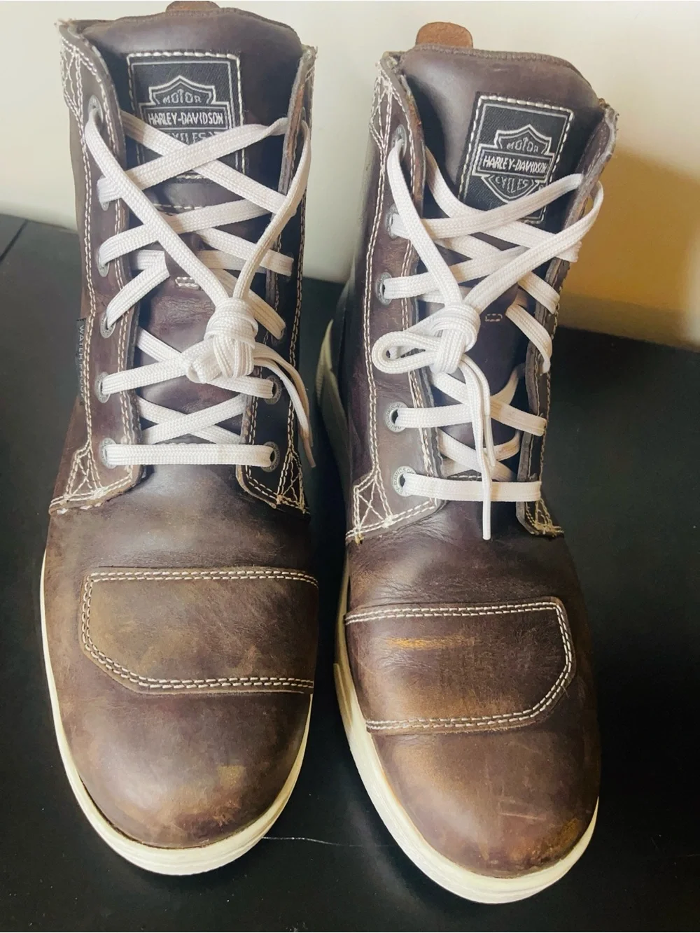 Harley-Davidson | Men's Sz 9 Brown Leather Lace-Up Boots